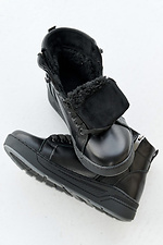 Підліткові черевики шкіряні зимові чорні  8019936 фото №5