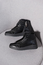 Підліткові черевики шкіряні зимові чорні  8019936 фото №10