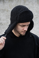 Чоловіча Теді Шапка Вушанка Celebrity Black Without 8055939 фото №4