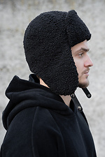 Чоловіча Теді Шапка Вушанка Celebrity Black Without 8055939 фото №5