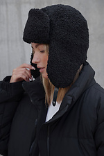 Жіноча Теді Шапка Вушанка Celebrity Black Without 8055940 фото №2
