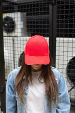 Trucker Cap aus roter Baumwolle mit halbkreisförmigem Schirm Without 8042943 Foto №2