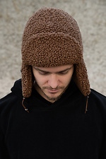 Чоловіча Теді Шапка Вушанка Celebrity Brown Without 8055943 фото №2