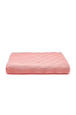 Вязаный плед персикового цвета Sewel 4038945 фото №1