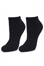 Короткие спортивные носки из хлопка черного цвета Marilyn 4023947 фото №1