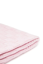 Вязаный плед розового цвета Sewel 4038947 фото №3