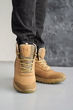 Men's leather olive winter sneakers  8019947 photo №2
