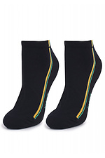 Kurze Sportsocken aus schwarzer Baumwolle mit Streifen Marilyn 4023948 Foto №1