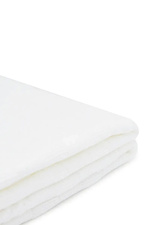 Вязаный плед ярко-белого цвета Sewel 4038949 фото №2