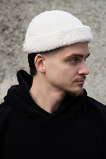 Чоловіча Хутряна Кепка Докер Теді Dax Beige Without 8055949 фото №4