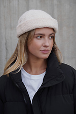 Жіноча Хутряна Кепка Докер Теді Dax Beige Without 8055950 фото №4
