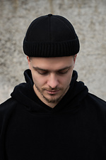 Чоловіча Хутряна Кепка Докер  Snake Black Without 8055951 photo №1