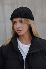 Жіноча Хутряна Кепка Докер  Snake Black Without 8055952 photo №4