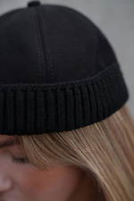 Жіноча Хутряна Кепка Докер  Snake Black Without 8055952 photo №7