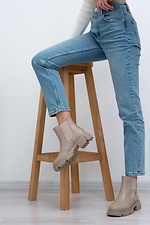 Winter-Chelsea-Stiefel mit Fell  4205953 Foto №4