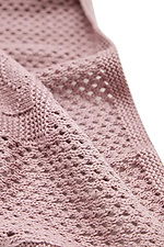 Вязаный плед пудрового цвета Sewel 4038954 фото №3