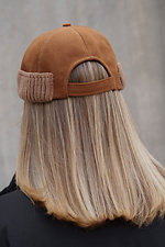 Жіноча Хутряна Кепка Докер  Snake Brown Without 8055954 photo №6