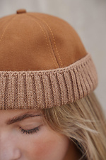 Жіноча Хутряна Кепка Докер  Snake Brown Without 8055954 photo №7