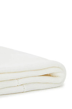 Вязаный плед белого цвета Sewel 4038956 фото №2