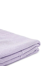 В'язаний плед бузкового кольору Sewel 4038957 фото №2