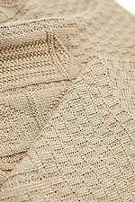 Beige knitted blanket Sewel 4038959 photo №3