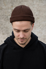 Шапка Біні  Leon Коричнева Man Without 8055959 photo №2