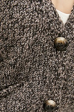 Melanżowy kardigan oversize z guzikami  4037962 zdjęcie №4