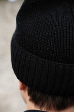 Чоловіча Зимова Трикотажна Шапка На Флісі  Butch Black Without 8055963 photo №5