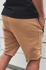Beige cotton knee-length shorts with drawstrings GRUF 8042964 photo №4