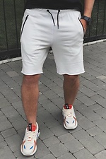 White cotton knee-length shorts with drawstrings GRUF 8042965 photo №1