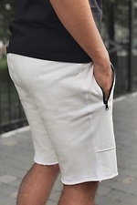 White cotton knee-length shorts with drawstrings GRUF 8042965 photo №2