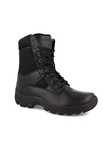 Czarne skórzane buty z membraną Forester 4202967 zdjęcie №1