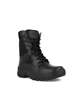 Кожаные мембранные ботинки черного цвета Forester 4202967 фото №4