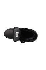 Czarne skórzane buty z membraną Forester 4202967 zdjęcie №5