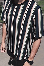 Gestreiftes Oversize-T-Shirt GRUF 8042967 Foto №2