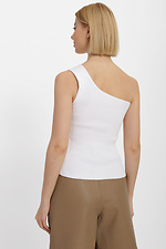 Жіноча стильна майка на одне плече чорного кольору Sewel 4038971 фото №3