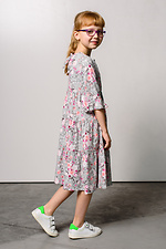 Штапельна сукня в дрібну квіточку для дівчинки Garne 3035972 фото №4