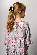 Odcinkowa sukienka w mały kwiatek dla dziewczynki Garne 3035972 zdjęcie №6