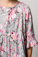 Штапельное платье в мелкий цветочек для девочки Garne 3035972 фото №8