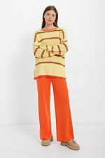 Жіночі в'язані штани гірчичного кольору Sewel 4038972 фото №2