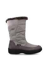 Szare buty zimowe dutiki z futrzanym wykończeniem Forester 4202973 zdjęcie №2