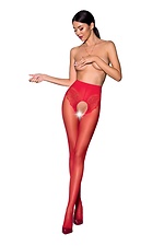 Red erotic tights with intimate slits Passion 4026976 photo №1