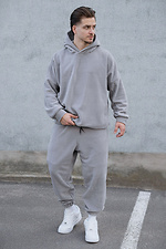 Чоловічі Теплі Флісові Спортивні Штани Джогери Port Gray Without 8055976 Foto №4