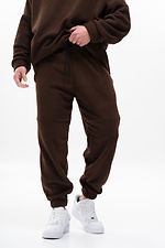Чоловічі Теплі Флісові Спортивні Штани Джогери Port Brown Without 8055978 фото №2