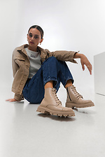 Beige leather boots  4205980 photo №5