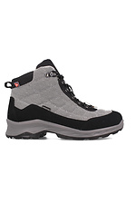 Теплые мембранные ботинки серого цвета в спортивном стиле Forester 4202981 фото №3
