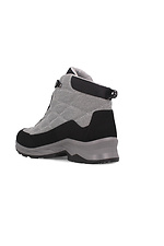 Теплые мембранные ботинки серого цвета в спортивном стиле Forester 4202981 фото №4