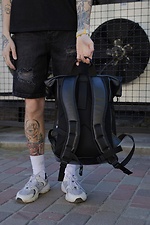 Leather Backpack Rolltop 1702 Without 8048981 photo №2
