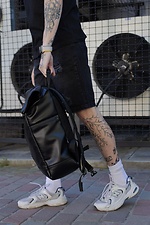 Leather Backpack Rolltop 1702 Without 8048981 photo №4