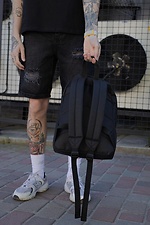 Men's Casual School Backpack Without Compact With Print Rose Black Without 8049982 photo №3